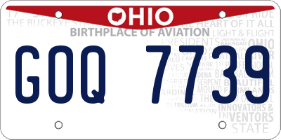 OH license plate GOQ7739
