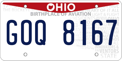 OH license plate GOQ8167