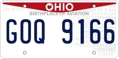 OH license plate GOQ9166