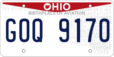 OH license plate GOQ9170