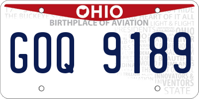 OH license plate GOQ9189