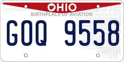 OH license plate GOQ9558