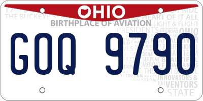OH license plate GOQ9790