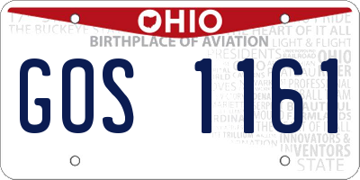 OH license plate GOS1161