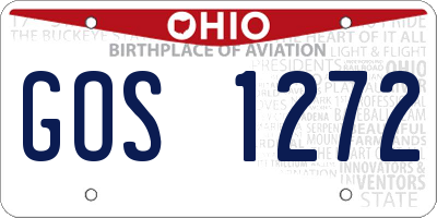 OH license plate GOS1272