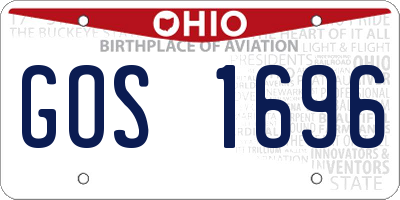 OH license plate GOS1696