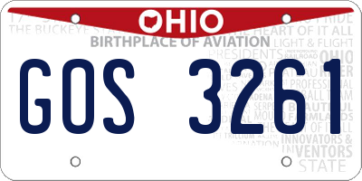 OH license plate GOS3261