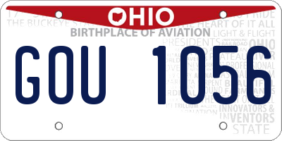 OH license plate GOU1056
