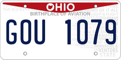 OH license plate GOU1079