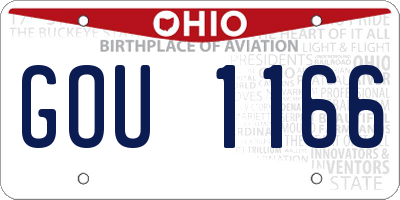 OH license plate GOU1166