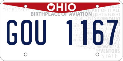 OH license plate GOU1167
