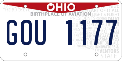 OH license plate GOU1177