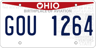 OH license plate GOU1264