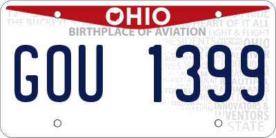 OH license plate GOU1399