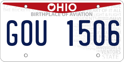 OH license plate GOU1506