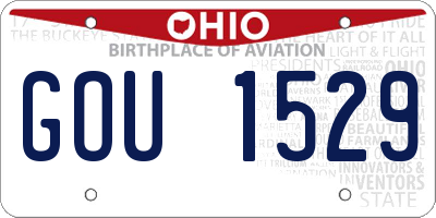 OH license plate GOU1529