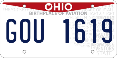 OH license plate GOU1619