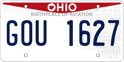 OH license plate GOU1627