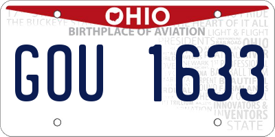 OH license plate GOU1633