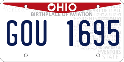 OH license plate GOU1695