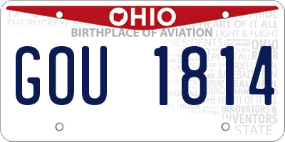 OH license plate GOU1814