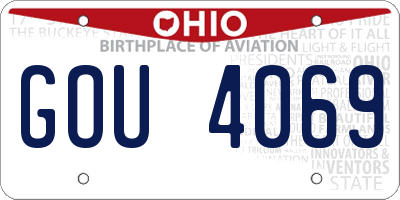 OH license plate GOU4069