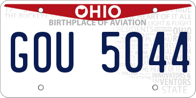 OH license plate GOU5044