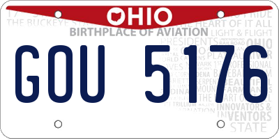 OH license plate GOU5176
