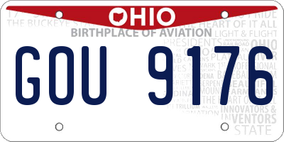 OH license plate GOU9176