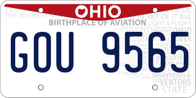 OH license plate GOU9565