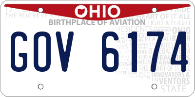 OH license plate GOV6174