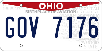 OH license plate GOV7176