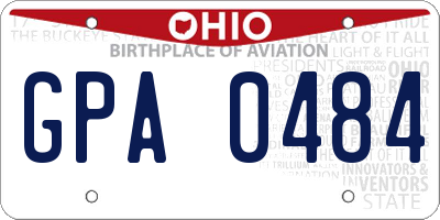 OH license plate GPA0484