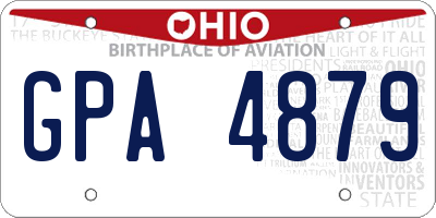 OH license plate GPA4879