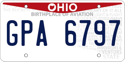 OH license plate GPA6797