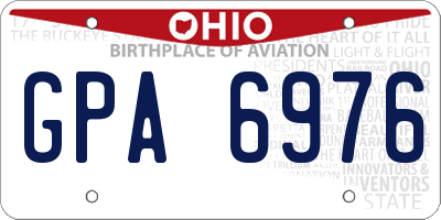 OH license plate GPA6976