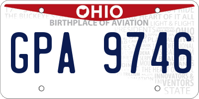 OH license plate GPA9746