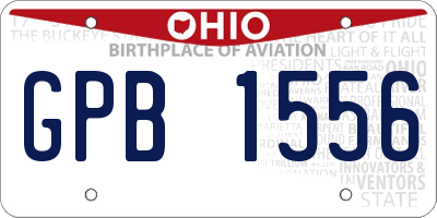 OH license plate GPB1556