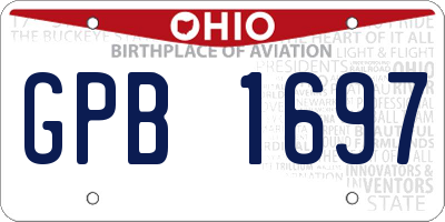 OH license plate GPB1697