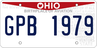 OH license plate GPB1979