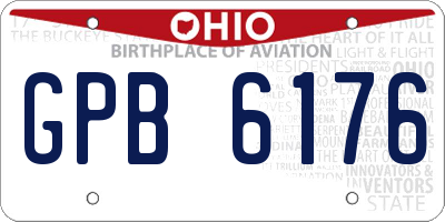 OH license plate GPB6176