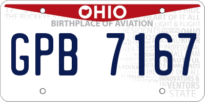 OH license plate GPB7167