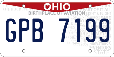 OH license plate GPB7199