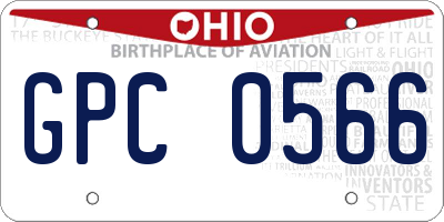 OH license plate GPC0566