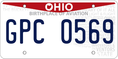 OH license plate GPC0569