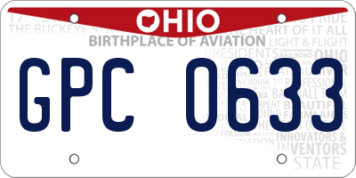 OH license plate GPC0633