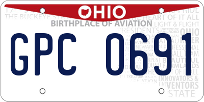OH license plate GPC0691