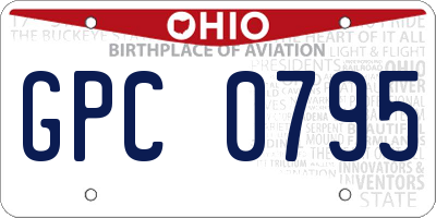 OH license plate GPC0795