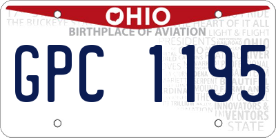 OH license plate GPC1195