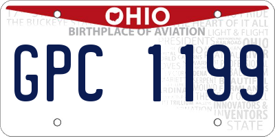 OH license plate GPC1199